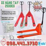 Xe nâng tay càng hẹp 2,5 tấn có càng 540x1150mm